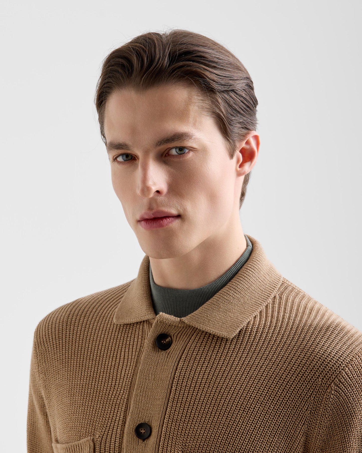 Maglia camicia con tasche |145189|