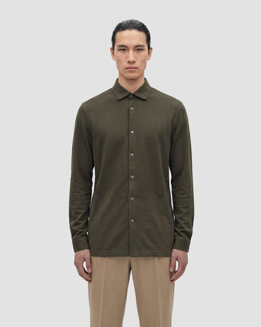 Long sleeve shirt COFFEE | Filippo De Laurentiis Long sleeve shirt COFFEE | Filippo De Laurentiis