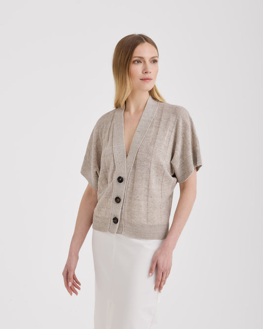 Buttoned cardigan LIGHT BEIGE | Filippo De Laurentiis Buttoned cardigan LIGHT BEIGE | Filippo De Laurentiis