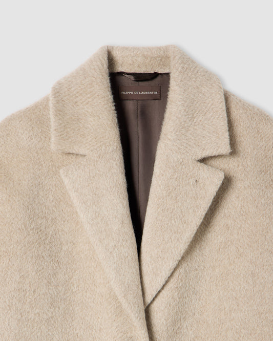 Cappotto monopetto Ecru-Tortilla | Filippo De Laurentiis Cappotto monopetto Ecru-Tortilla | Filippo De Laurentiis