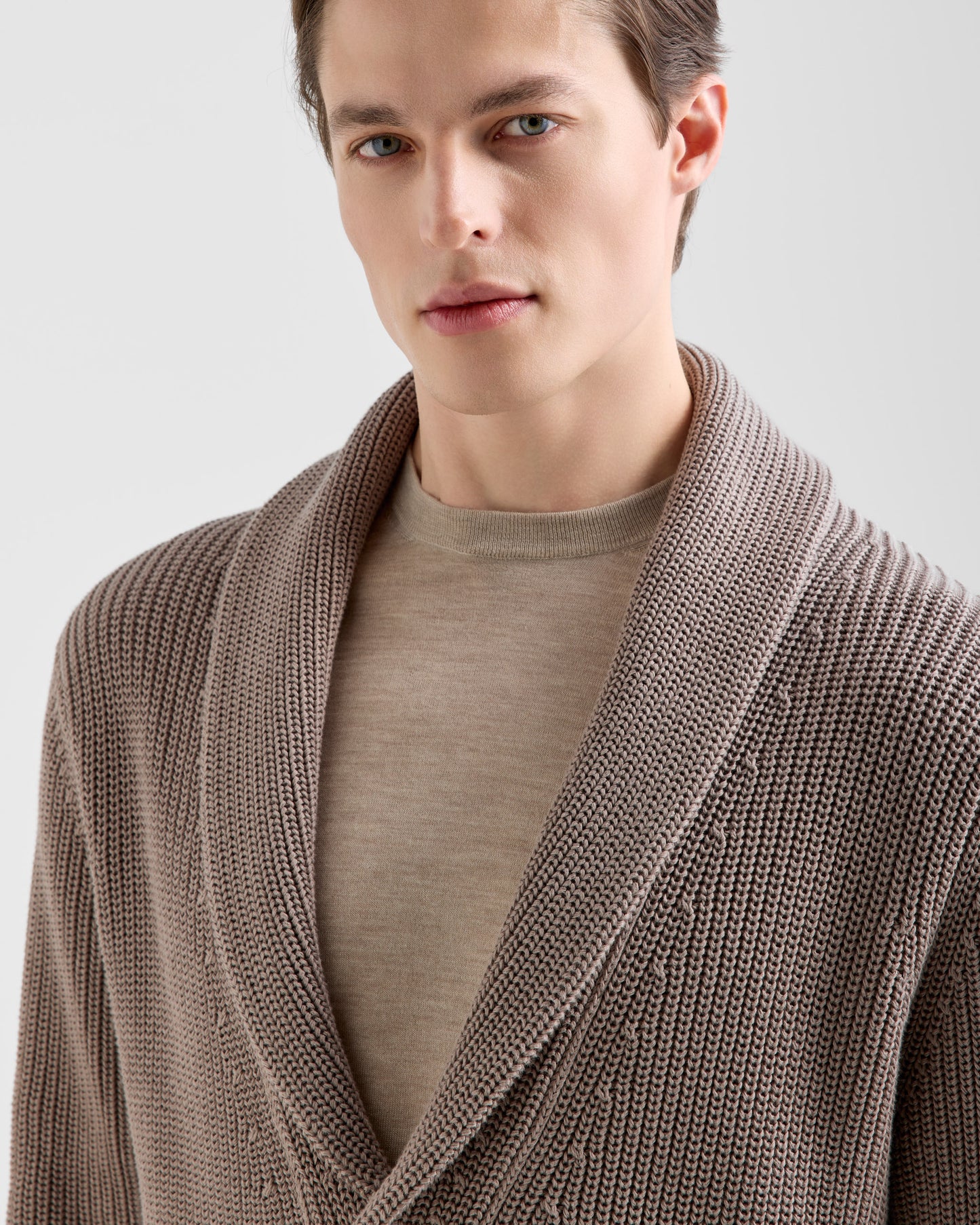 Textured shawl cardigan |145186|
