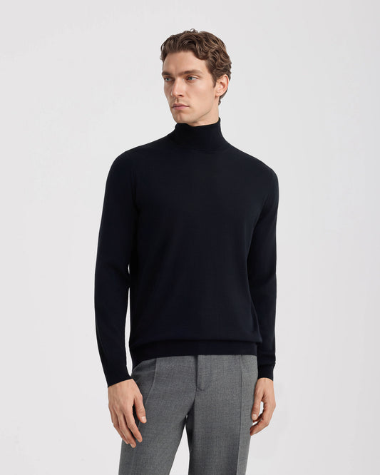 Turtleneck sweater Navy blue | Filippo De Laurentiis Turtleneck sweater Navy blue | Filippo De Laurentiis
