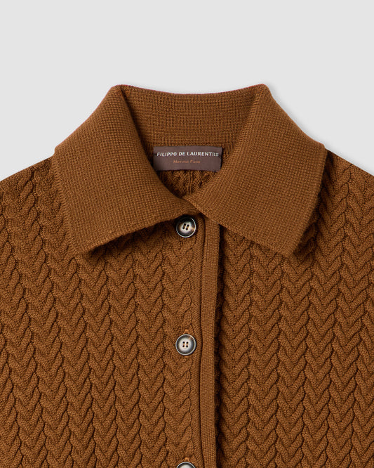 Field jacket manica lunga Cammello Scuro | Filippo De Laurentiis Field jacket manica lunga Cammello Scuro | Filippo De Laurentiis