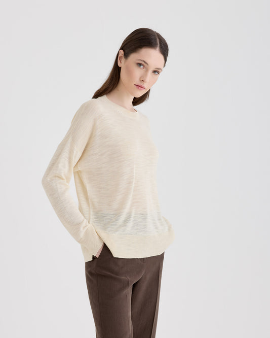 Crewneck MILK | Filippo De Laurentiis Crewneck MILK | Filippo De Laurentiis