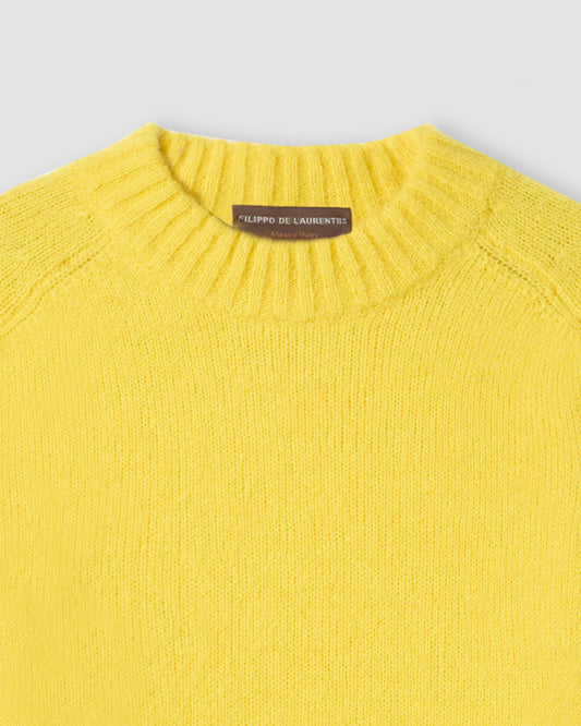 Girocollo manica martello Limone | Filippo De Laurentiis Girocollo manica martello Limone | Filippo De Laurentiis