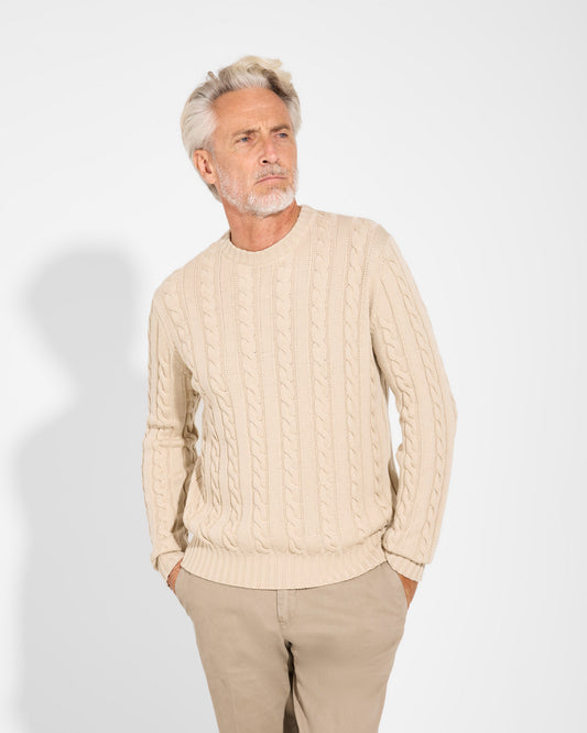 Cable Crewneck sweater
