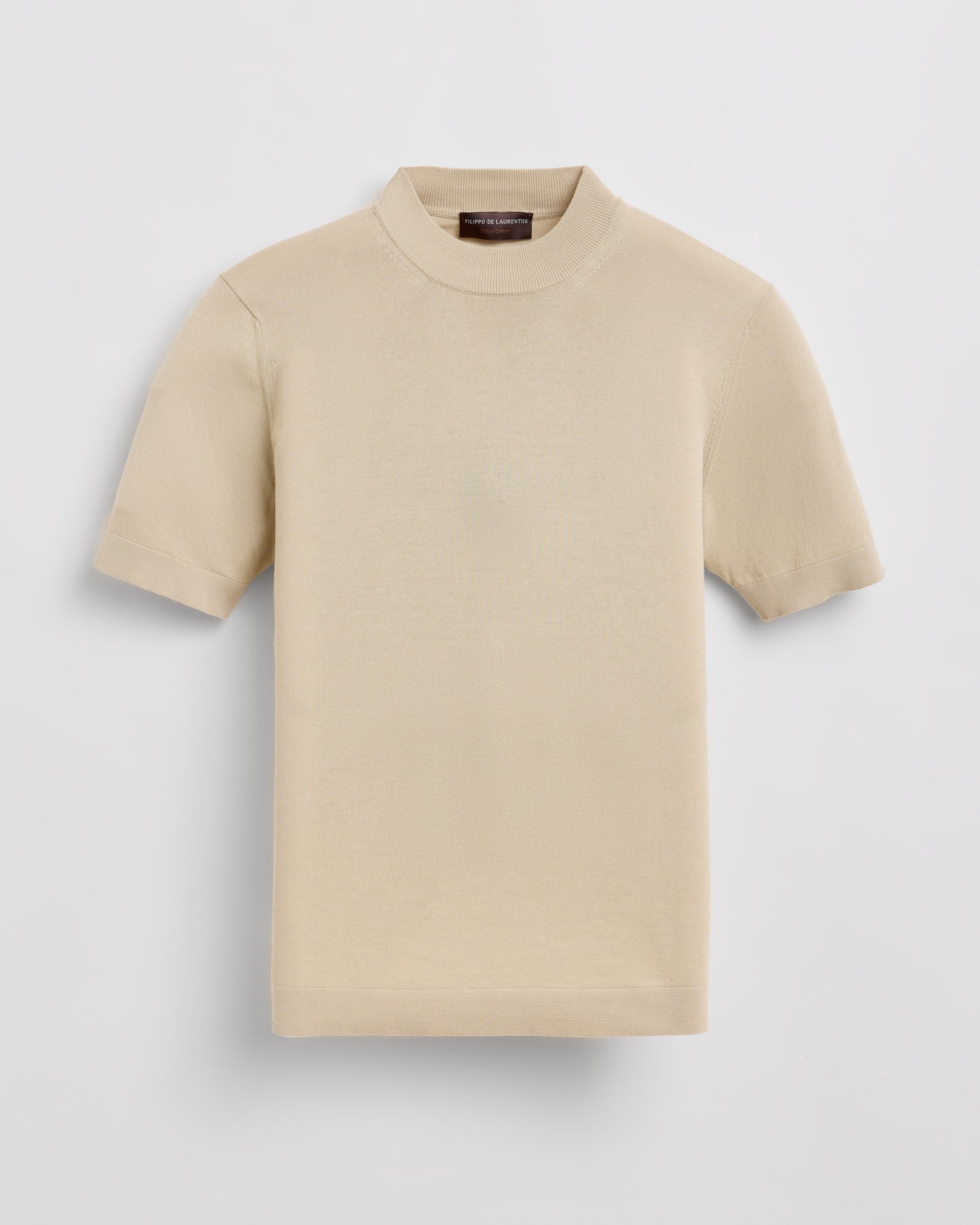 Smooth short sleeve mock neck |145219|