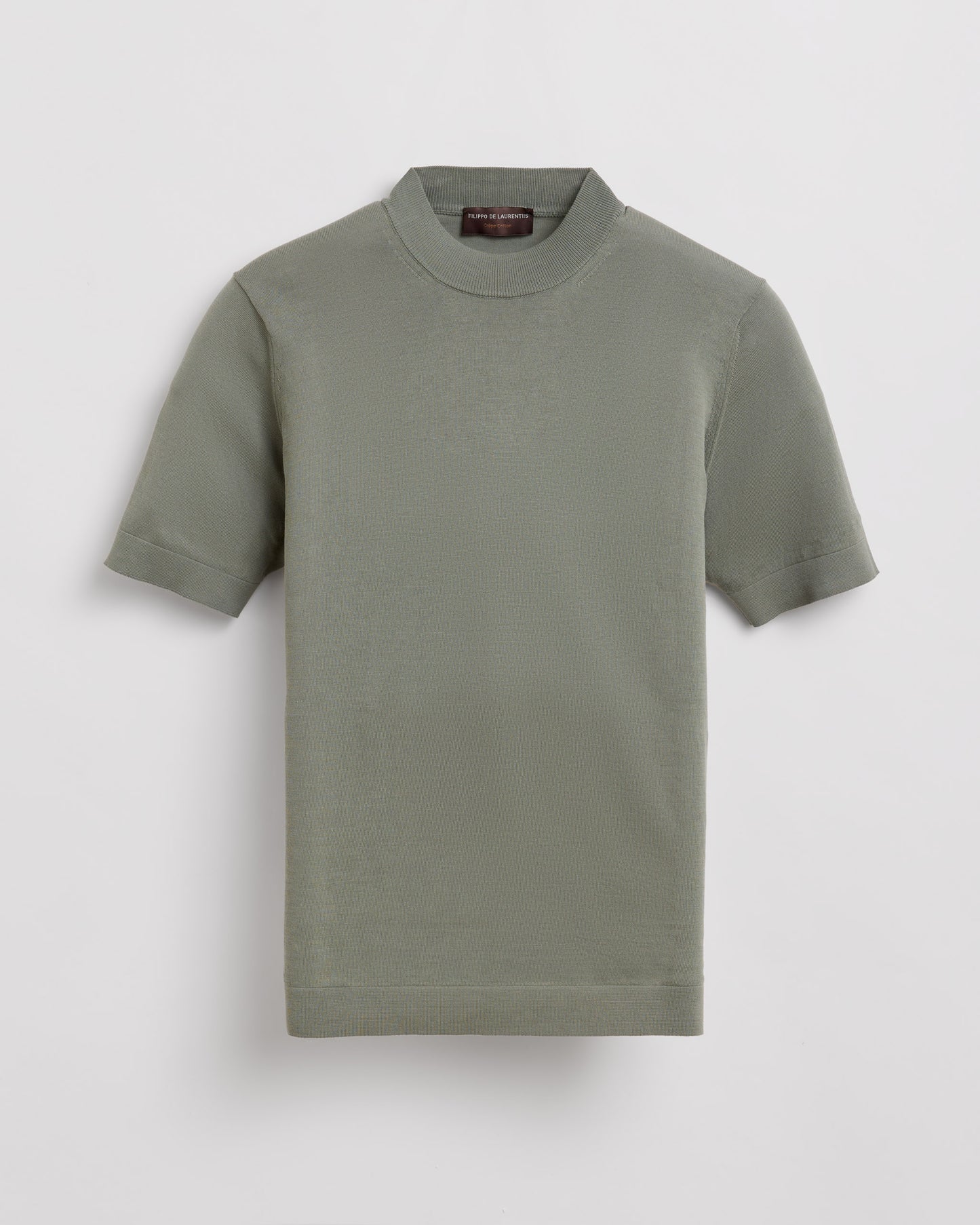 Smooth short sleeve mock neck |145218|