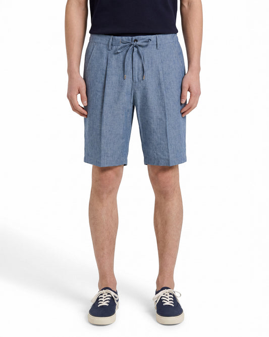 Pleated bermuda shorts carta da zucchero | Filippo De Laurentiis Pleated bermuda shorts carta da zucchero | Filippo De Laurentiis