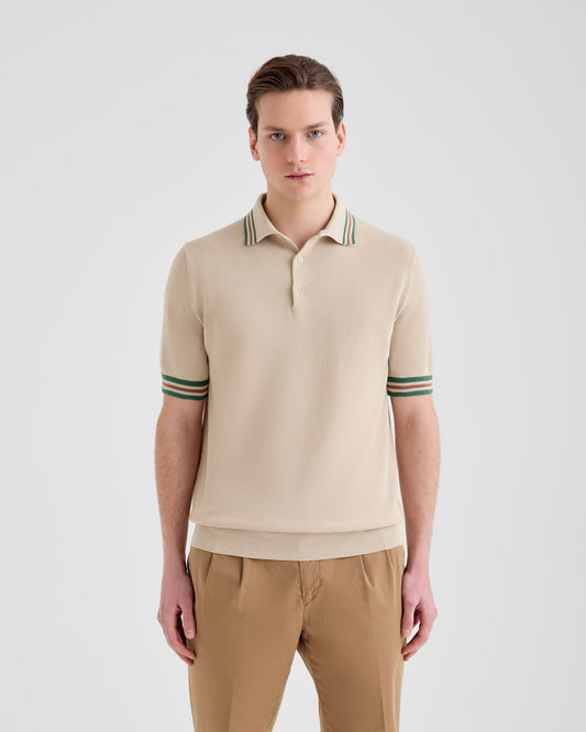 Maglia a polo Corda - Verde | Filippo De Laurentiis Maglia a polo Corda - Verde | Filippo De Laurentiis
