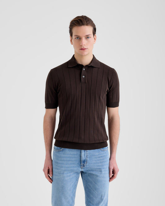 Polo shirt BROWN | Filippo De Laurentiis Polo shirt BROWN | Filippo De Laurentiis