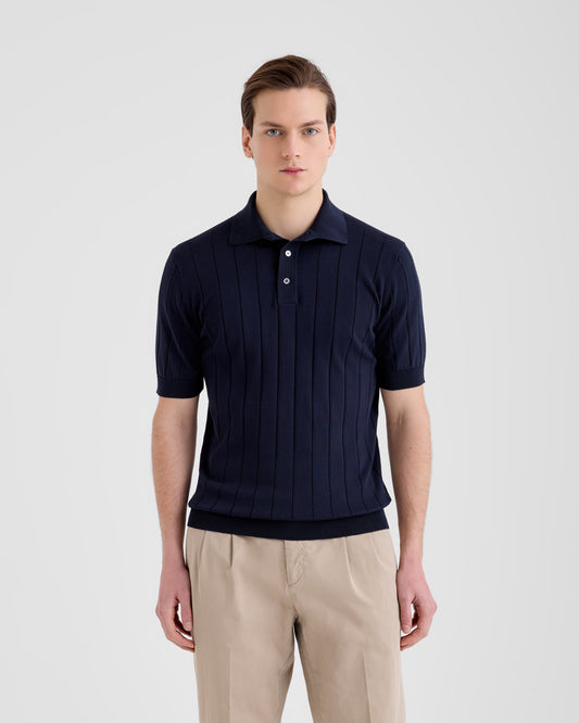 Polo shirt NAVY BLUE | Filippo De Laurentiis Polo shirt NAVY BLUE | Filippo De Laurentiis