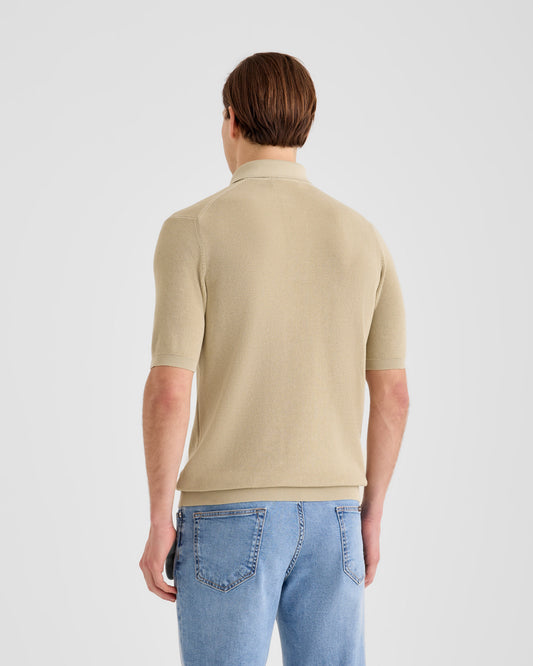 Maglia a polo Sabbia | Filippo De Laurentiis Maglia a polo Sabbia | Filippo De Laurentiis