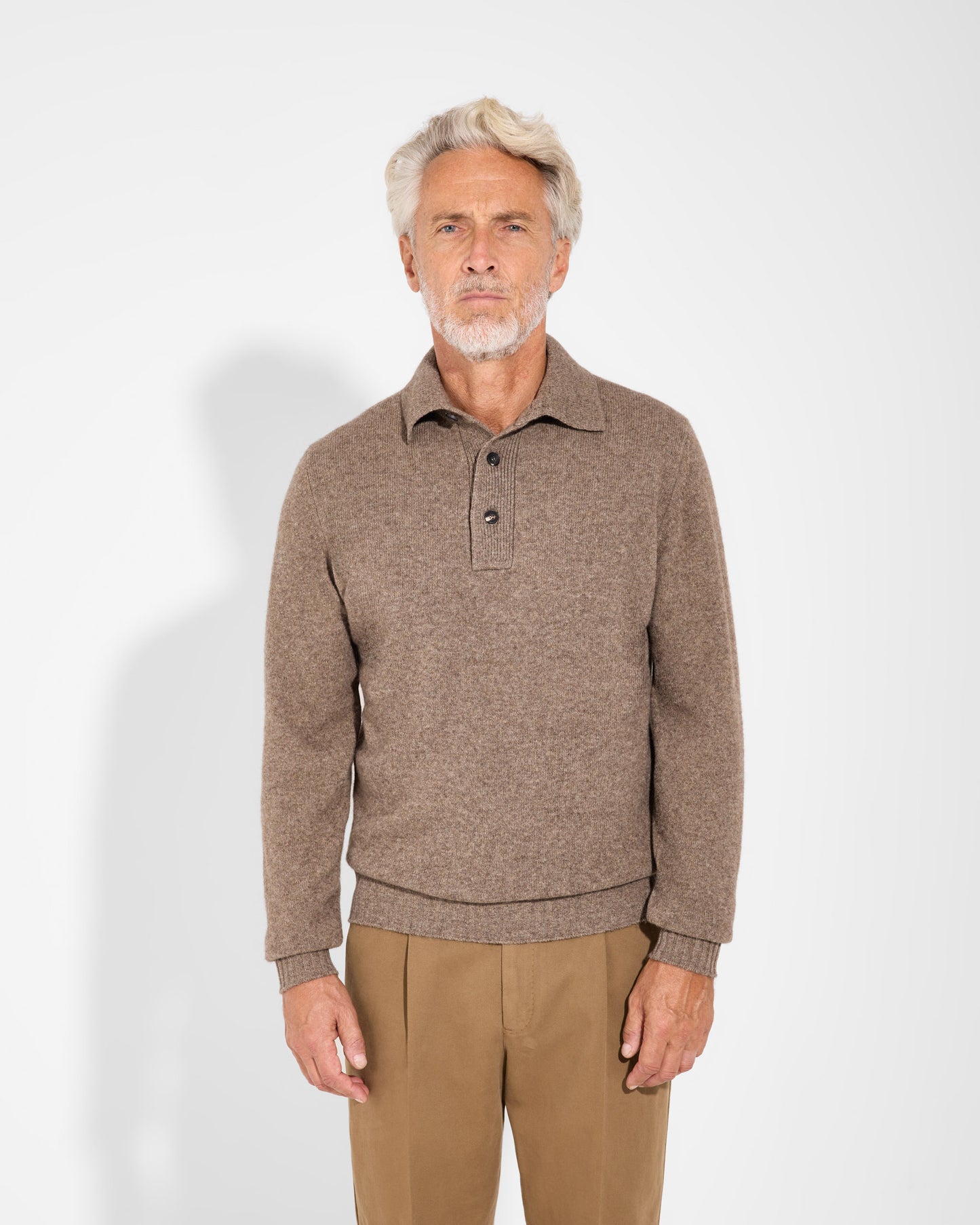 Maglia a polo mouline