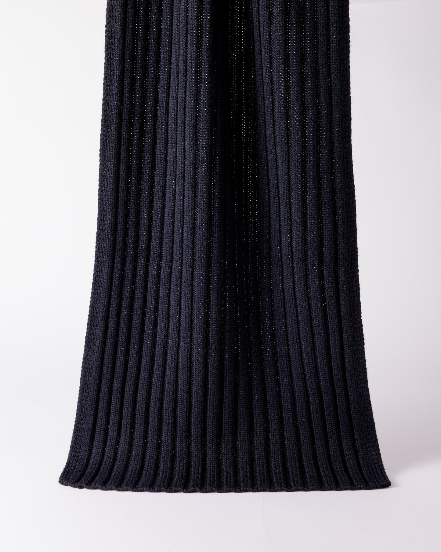 Sciarpa coste merino extrafine in navy |5283|