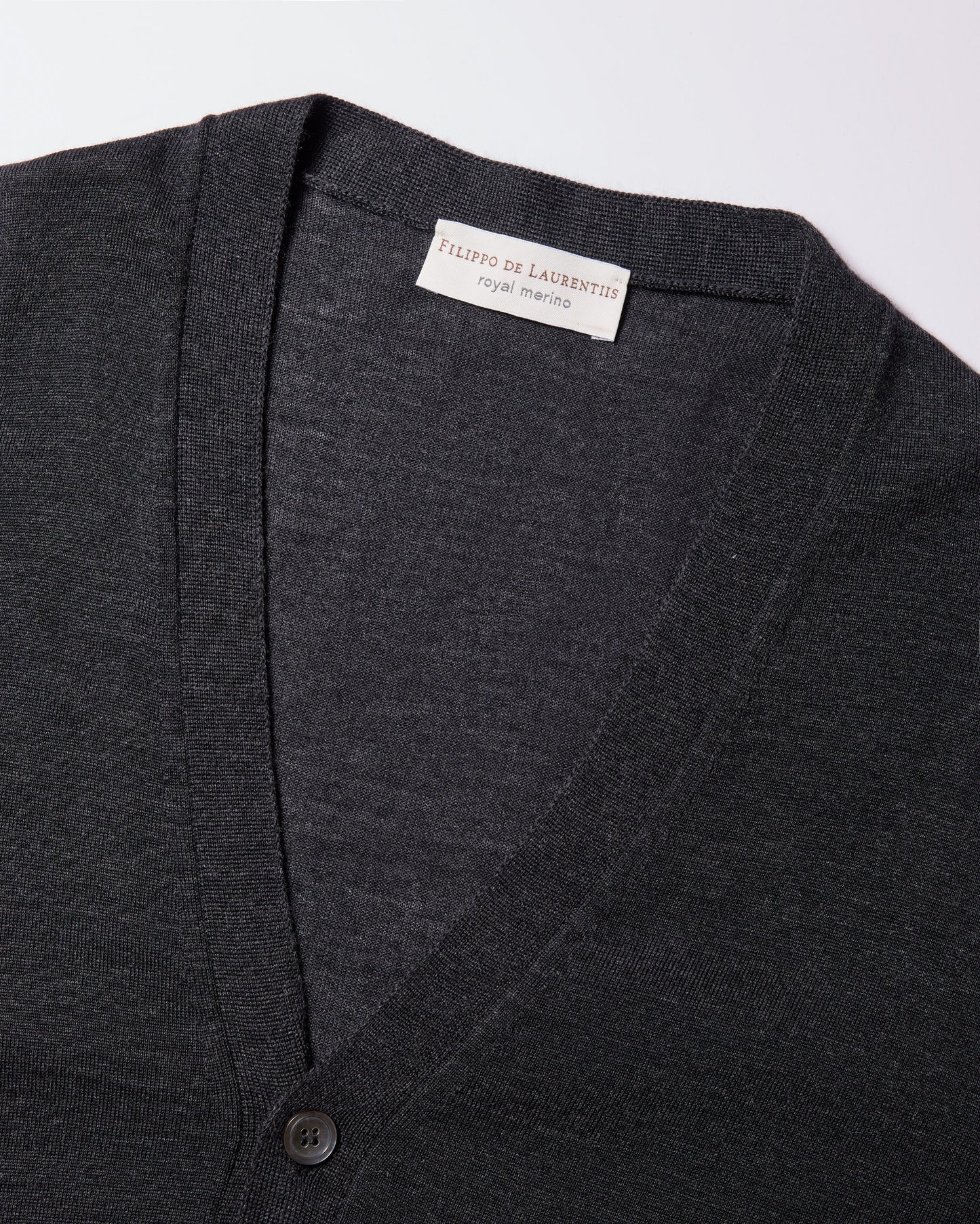 Cardigan con bottoni royal merino antracite