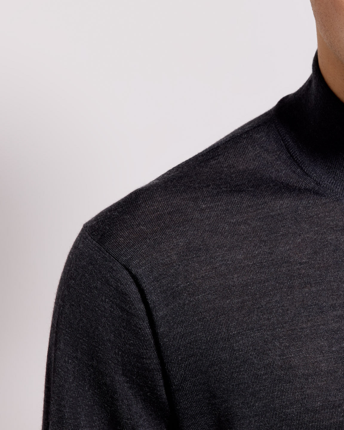 Cardigan full zip royal merino antracite
