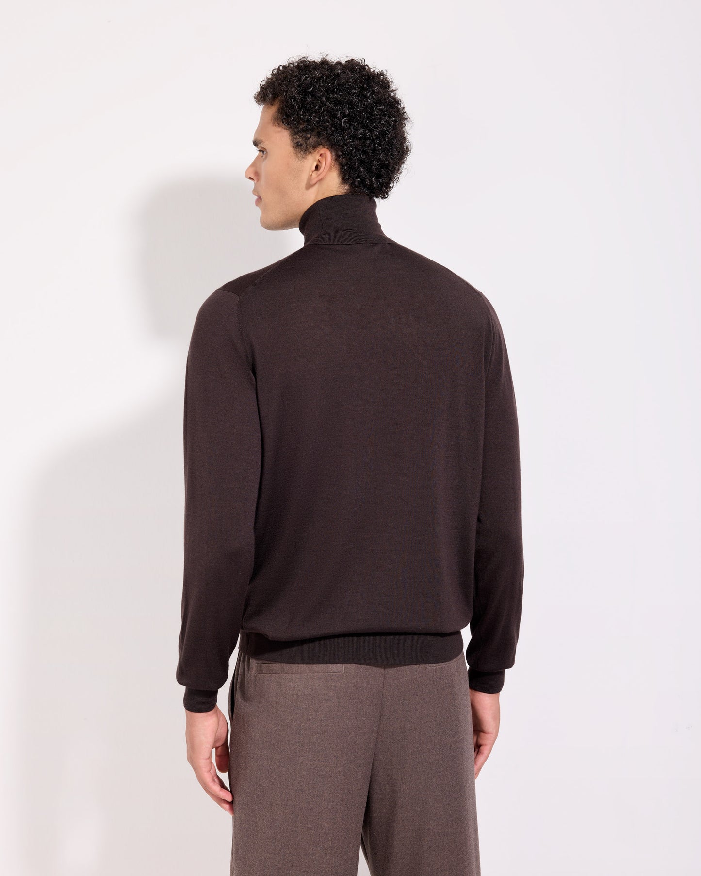 Dolcevita lana seta cashmere caffè