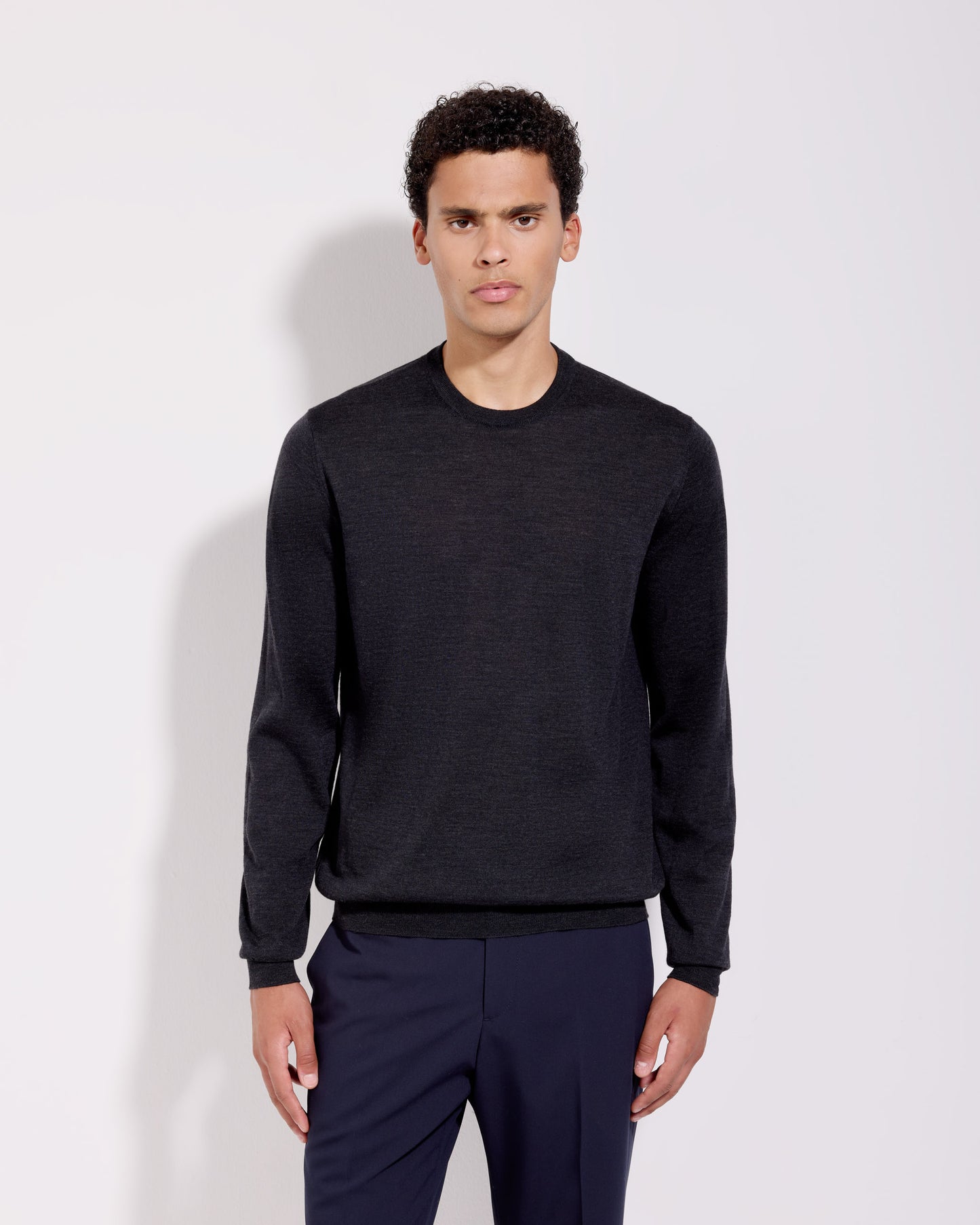 Girocollo royal merino antracite
