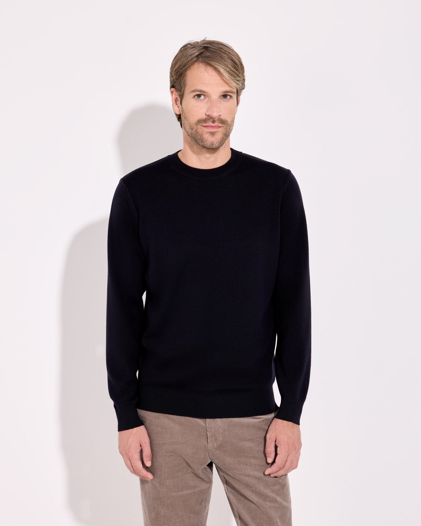 Girocollo royal merino blu navy