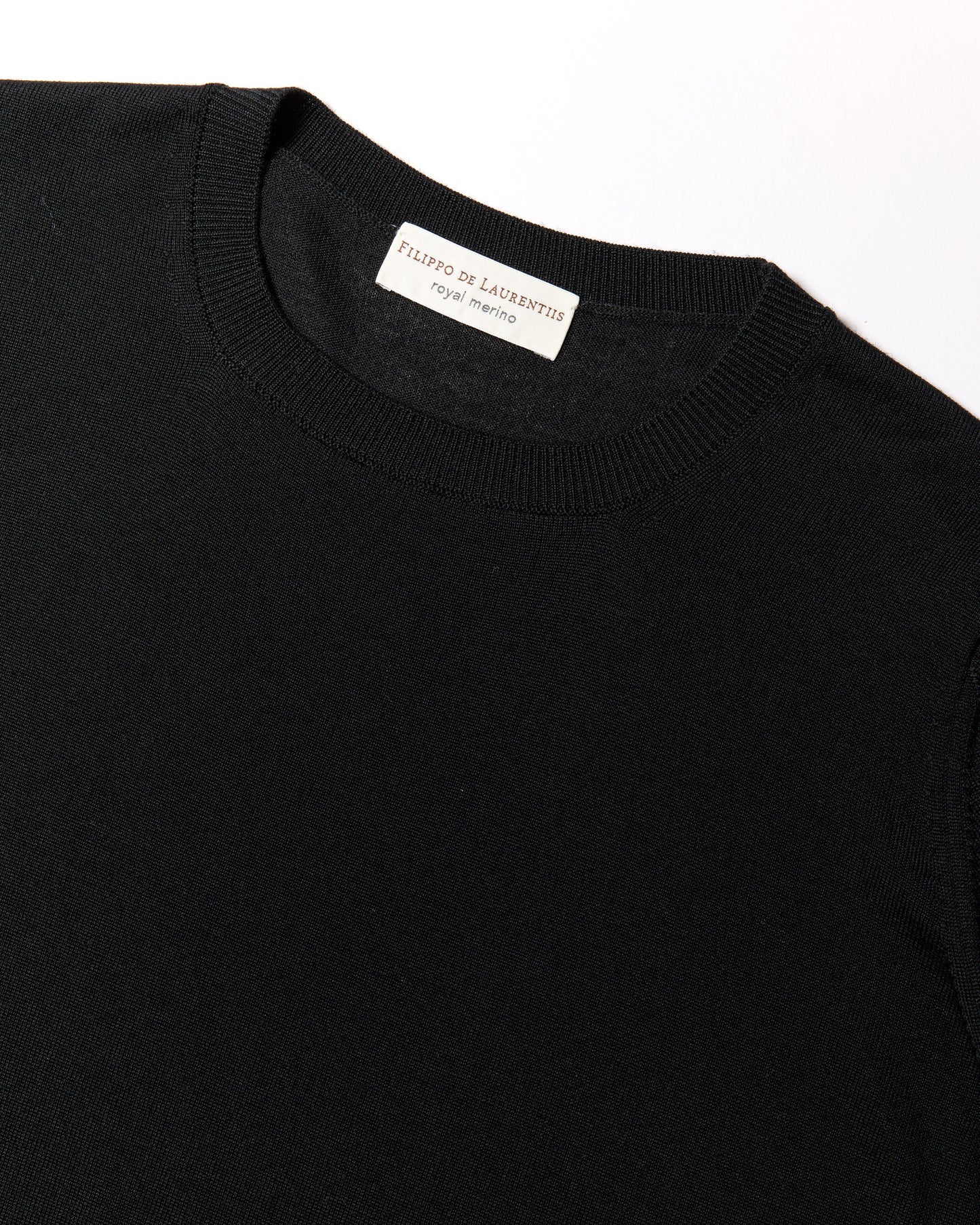 Girocollo royal merino nero