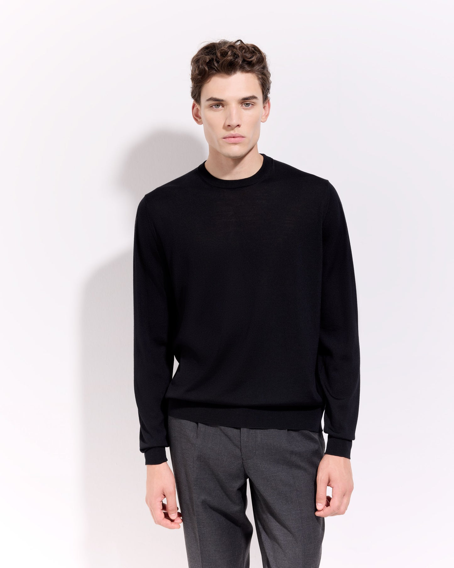Girocollo royal merino nero
