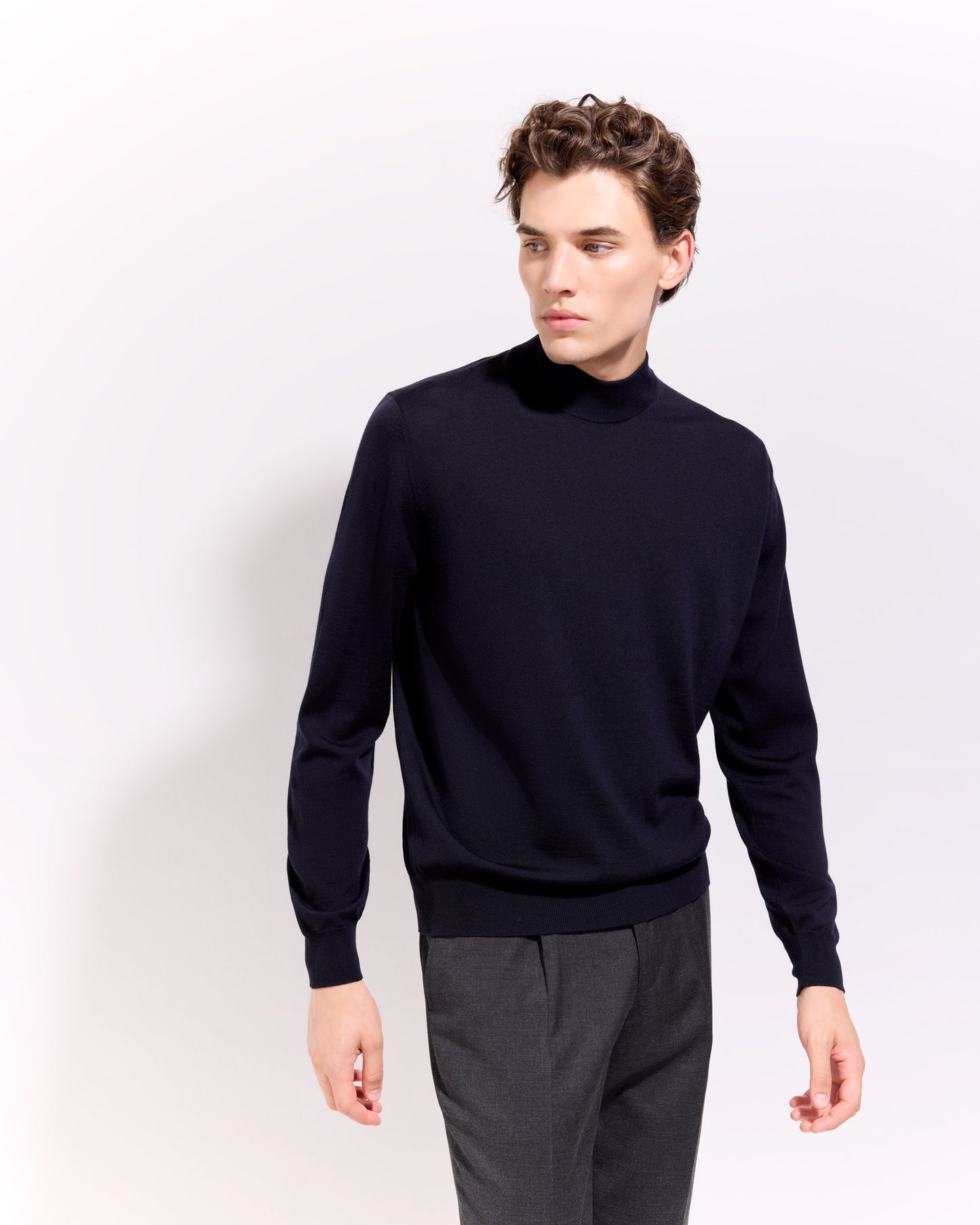 Lupetto royal merino blu navy