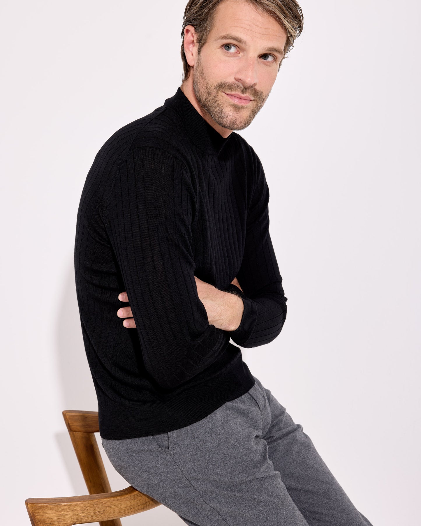 Lupetto royal merino nero