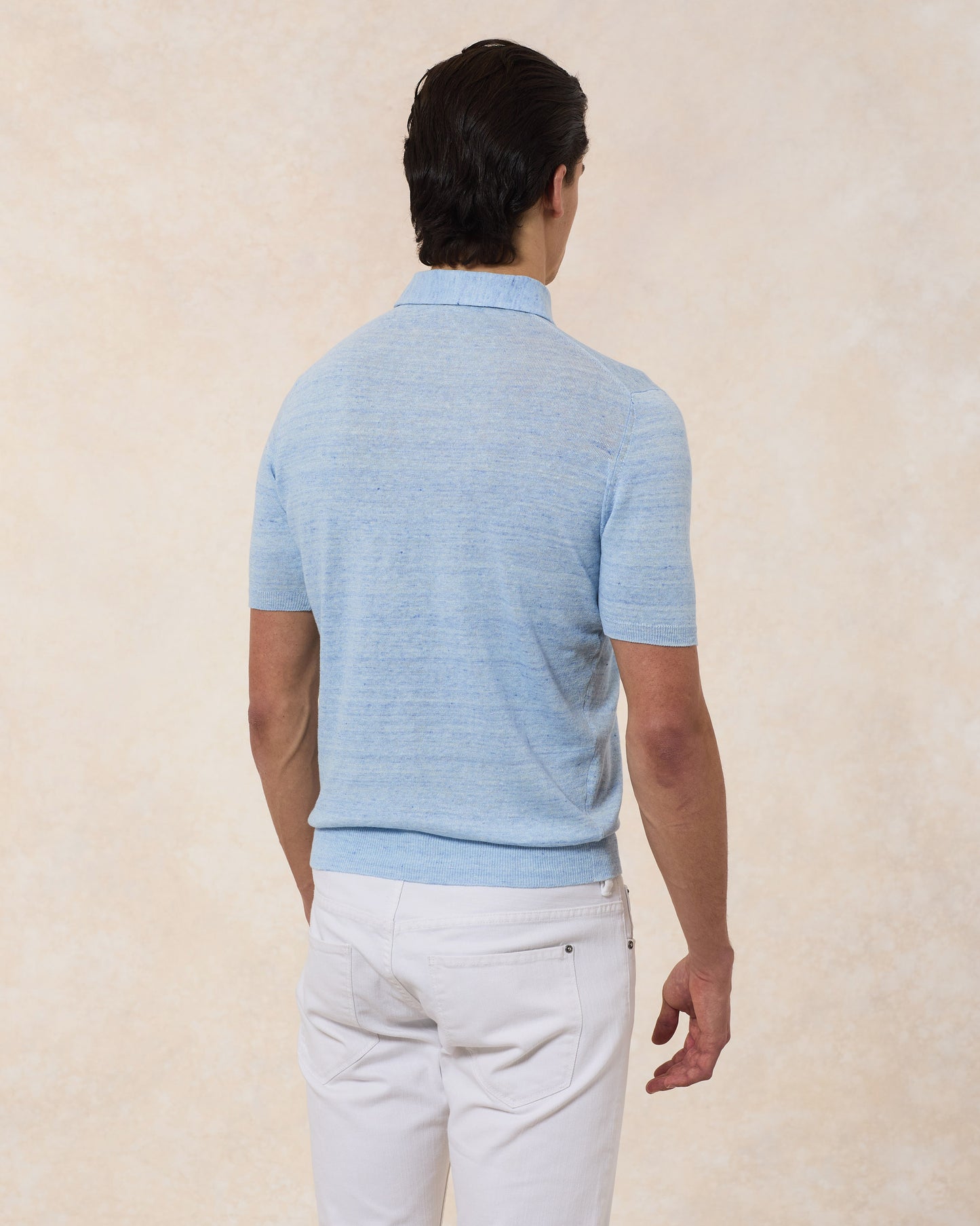 Polo Paramontura Lino E Cotone