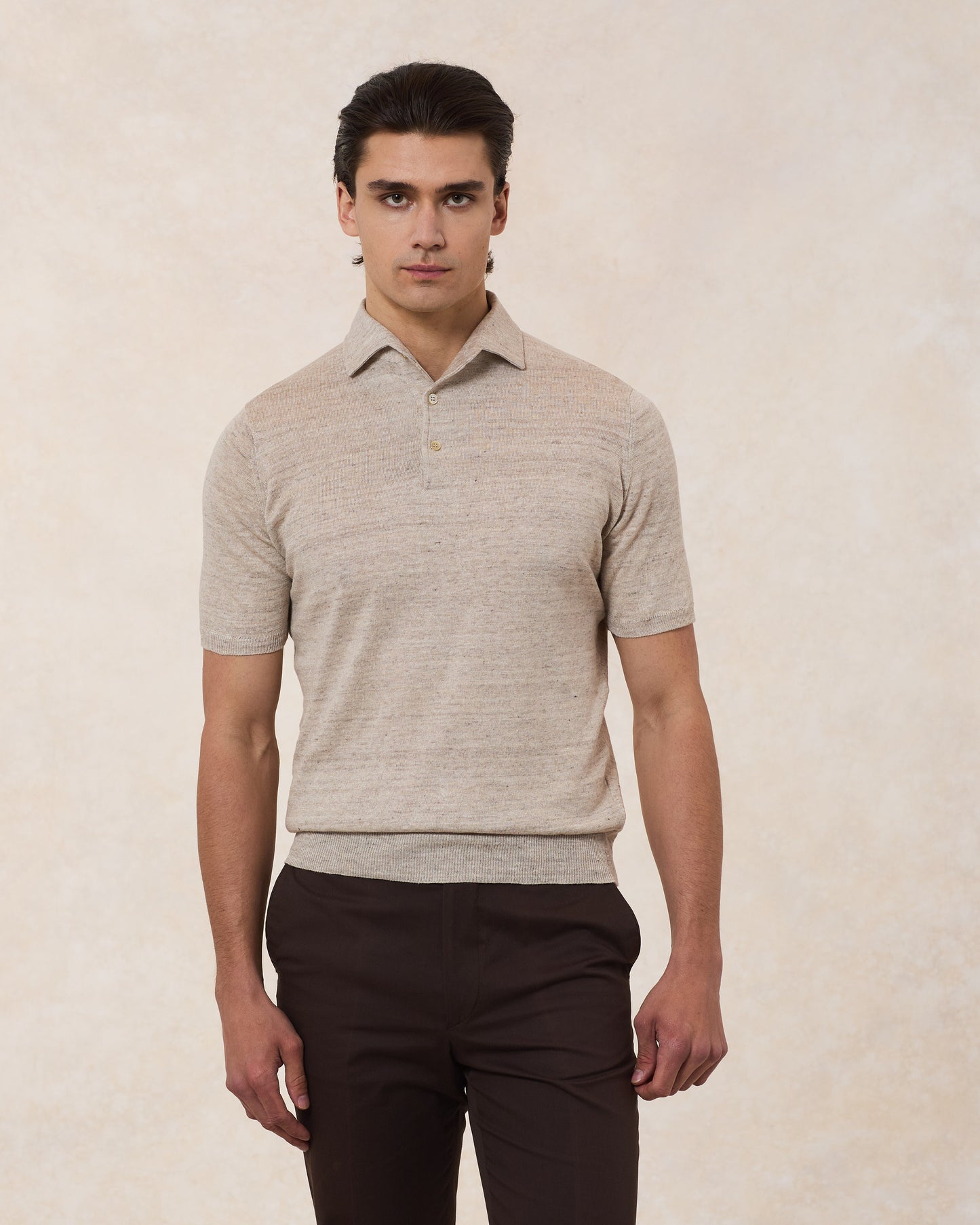 Polo Paramontura Lino E Cotone