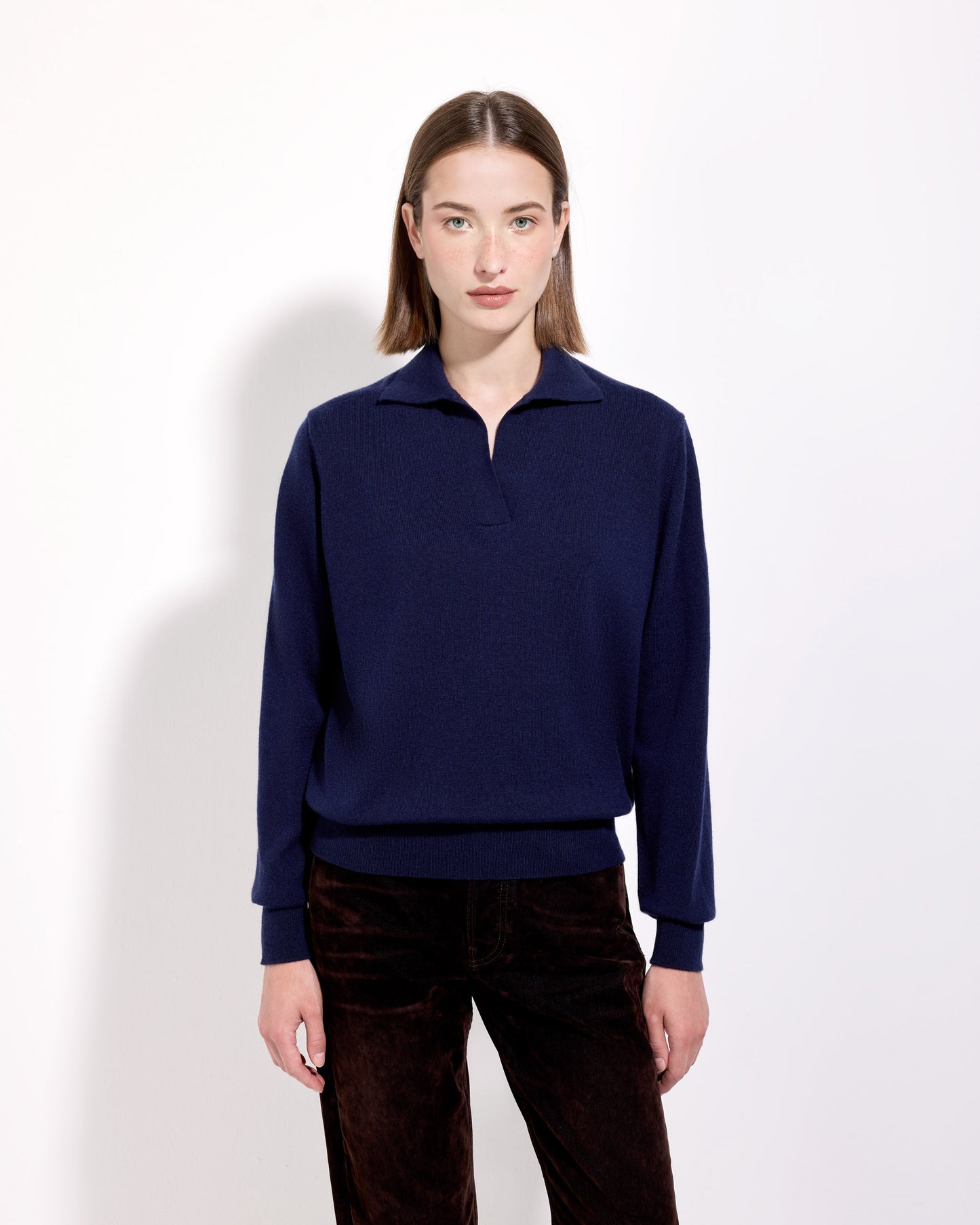 Polo skipper cashmere inchiostro