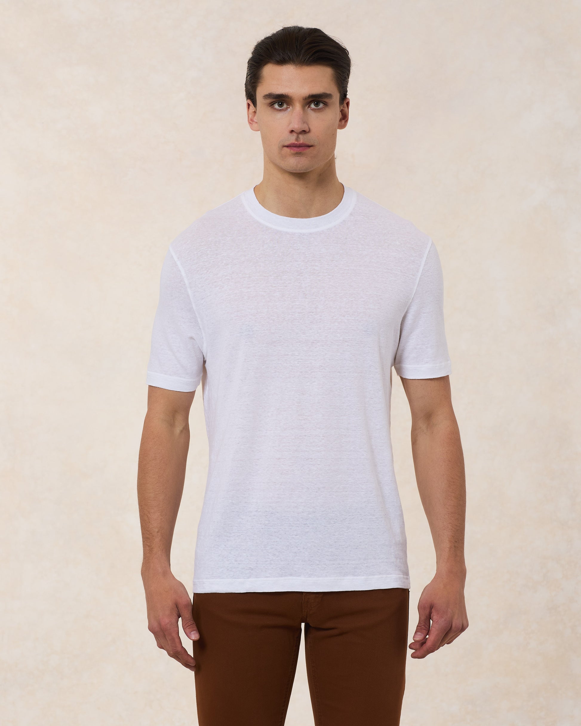 T-Shirt In Lino Comfort