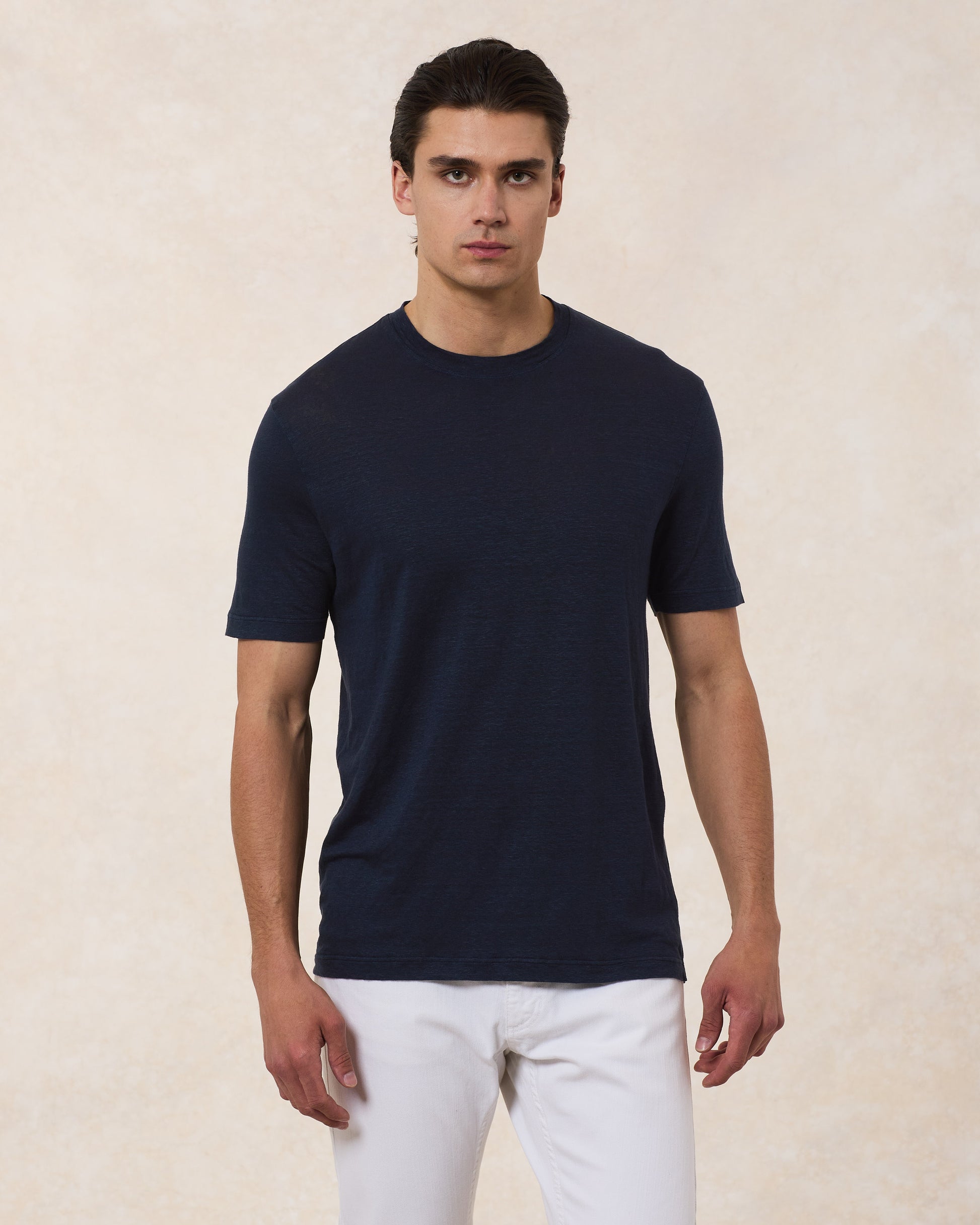 T-Shirt In Lino Comfort