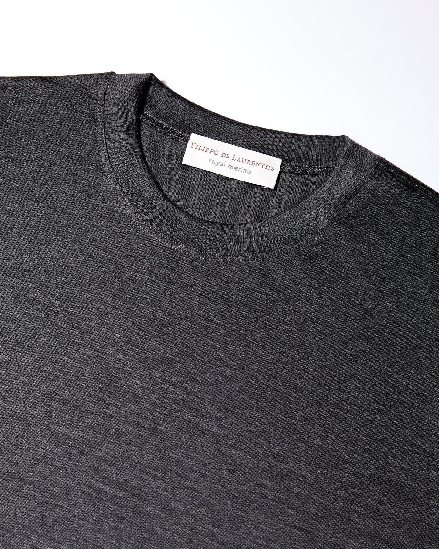 T-shirt manica lunga royal merino antracite