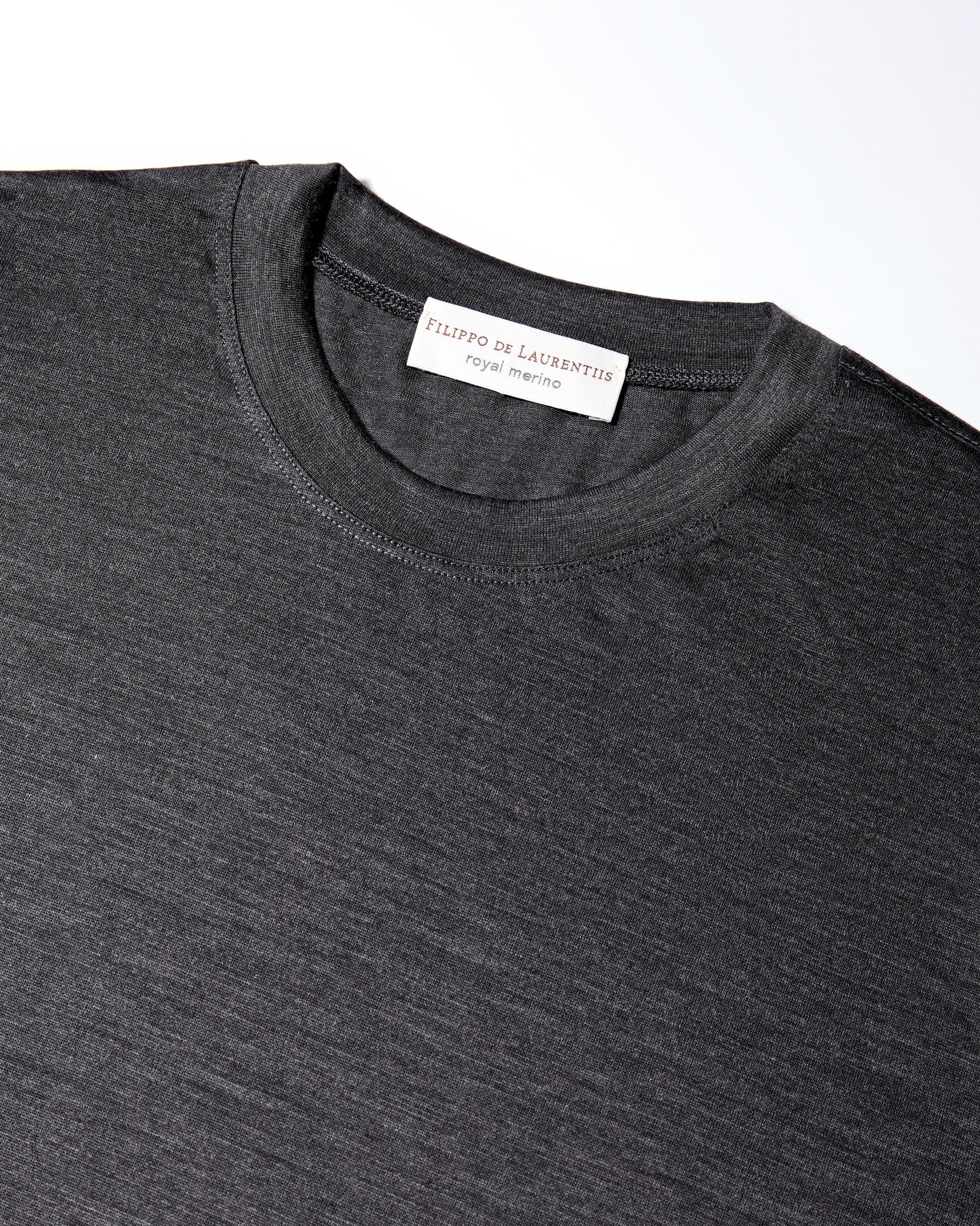 T-shirt manica lunga royal merino antracite