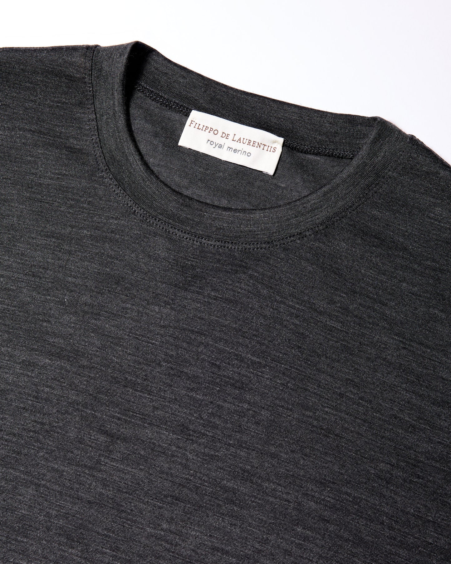 T-shirt royal merino antracite