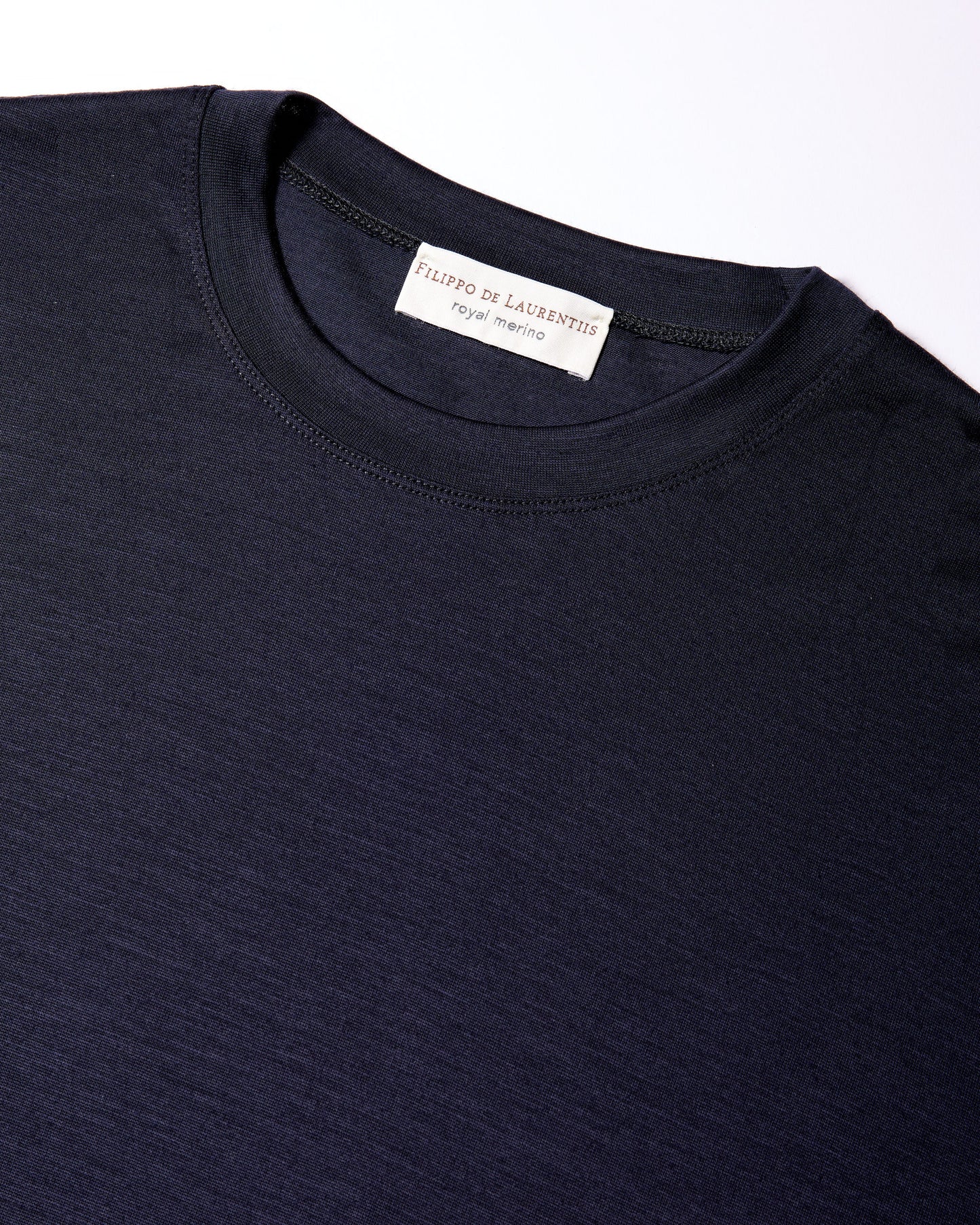 T-shirt royal merino blu navy