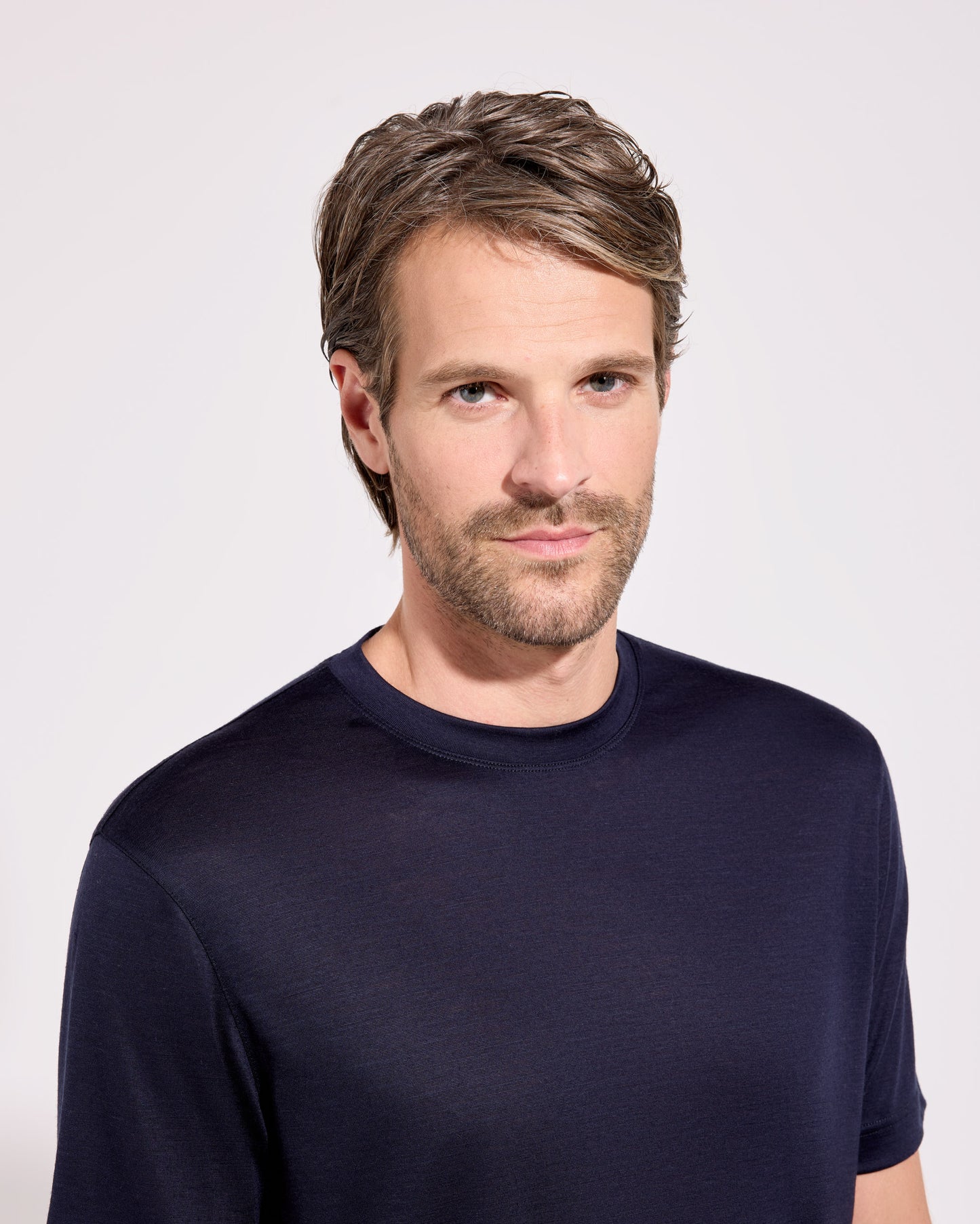 T-shirt royal merino blu navy