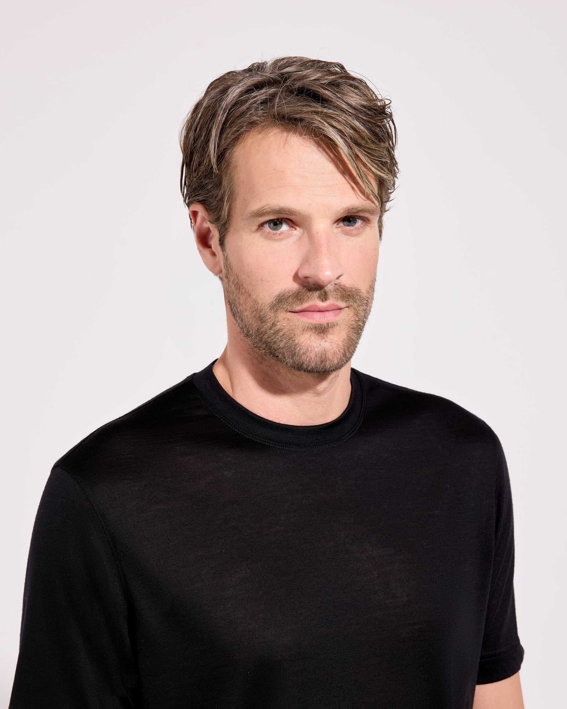 T-shirt royal merino nero