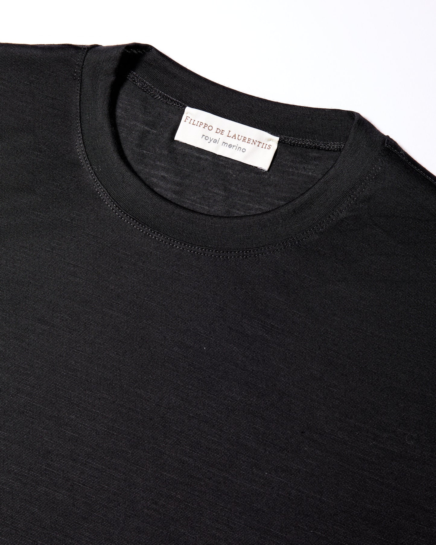 T-shirt royal merino nero