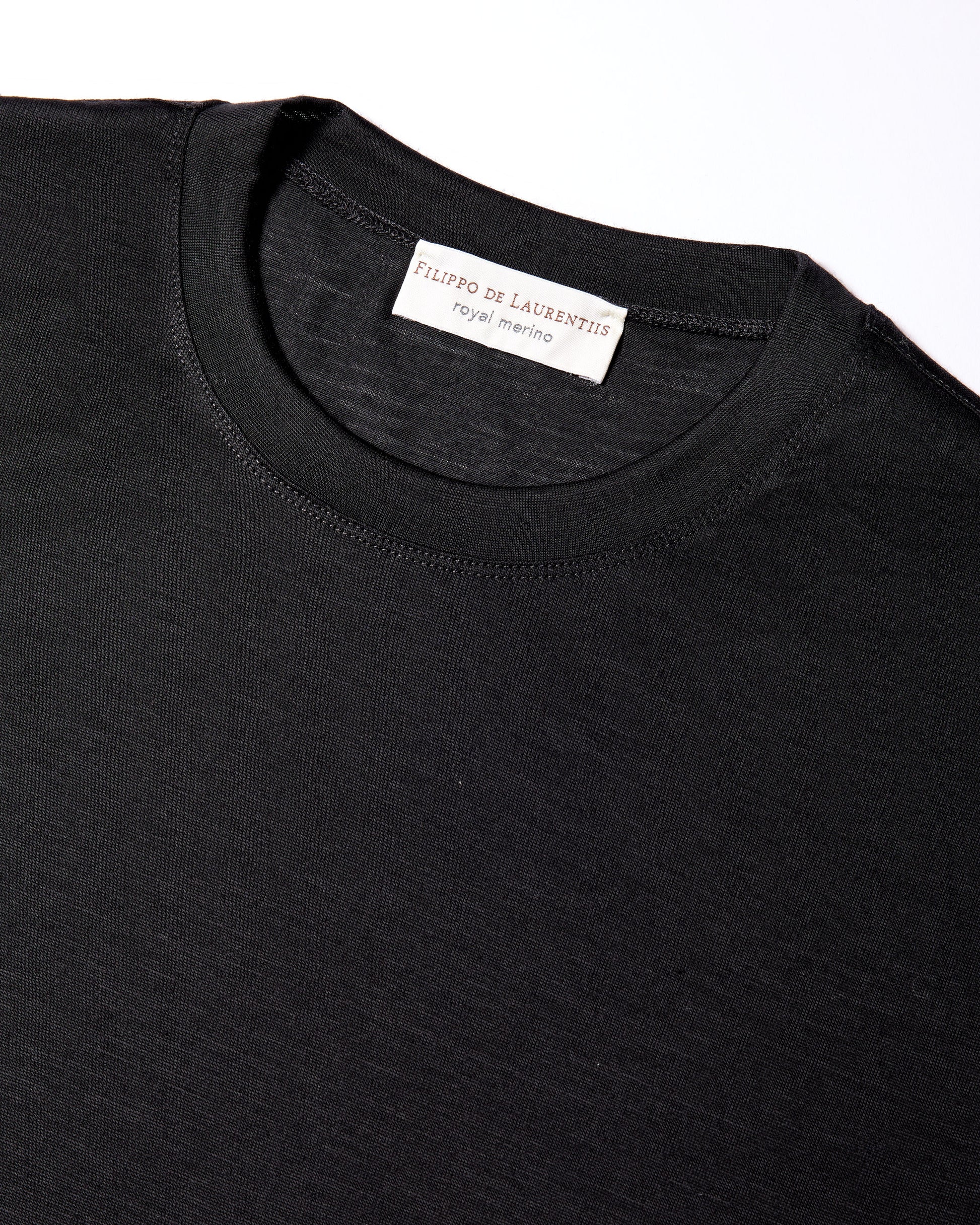 T-shirt royal merino nero