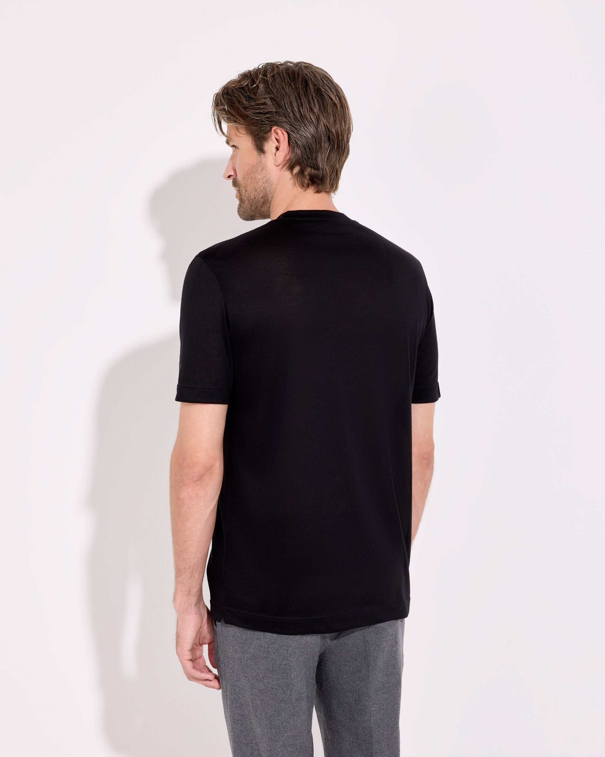 T-shirt royal merino nero
