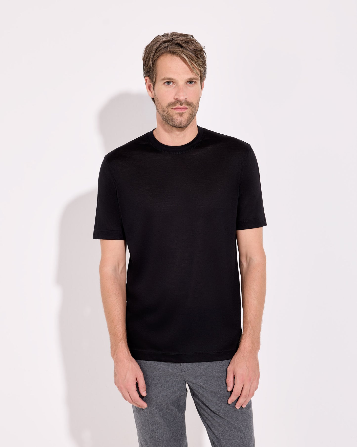 T-shirt royal merino nero