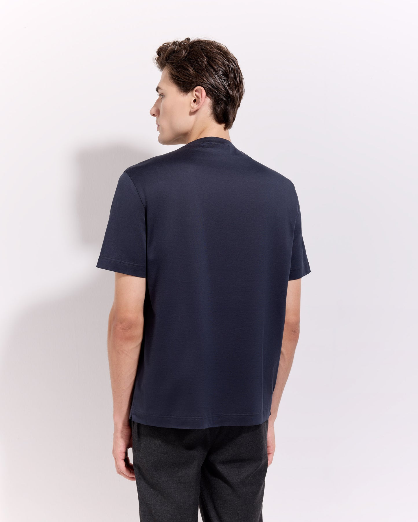 T-shirt supima jersey di cotone antracite