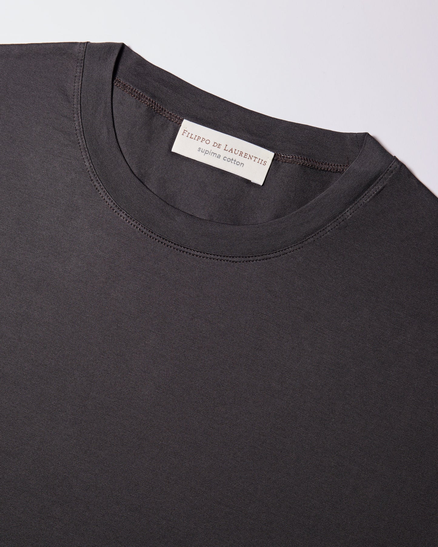 T-shirt supima jersey di cotone testa di moro