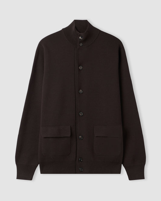 Buttoned cardigan BROWN | Filippo De Laurentiis