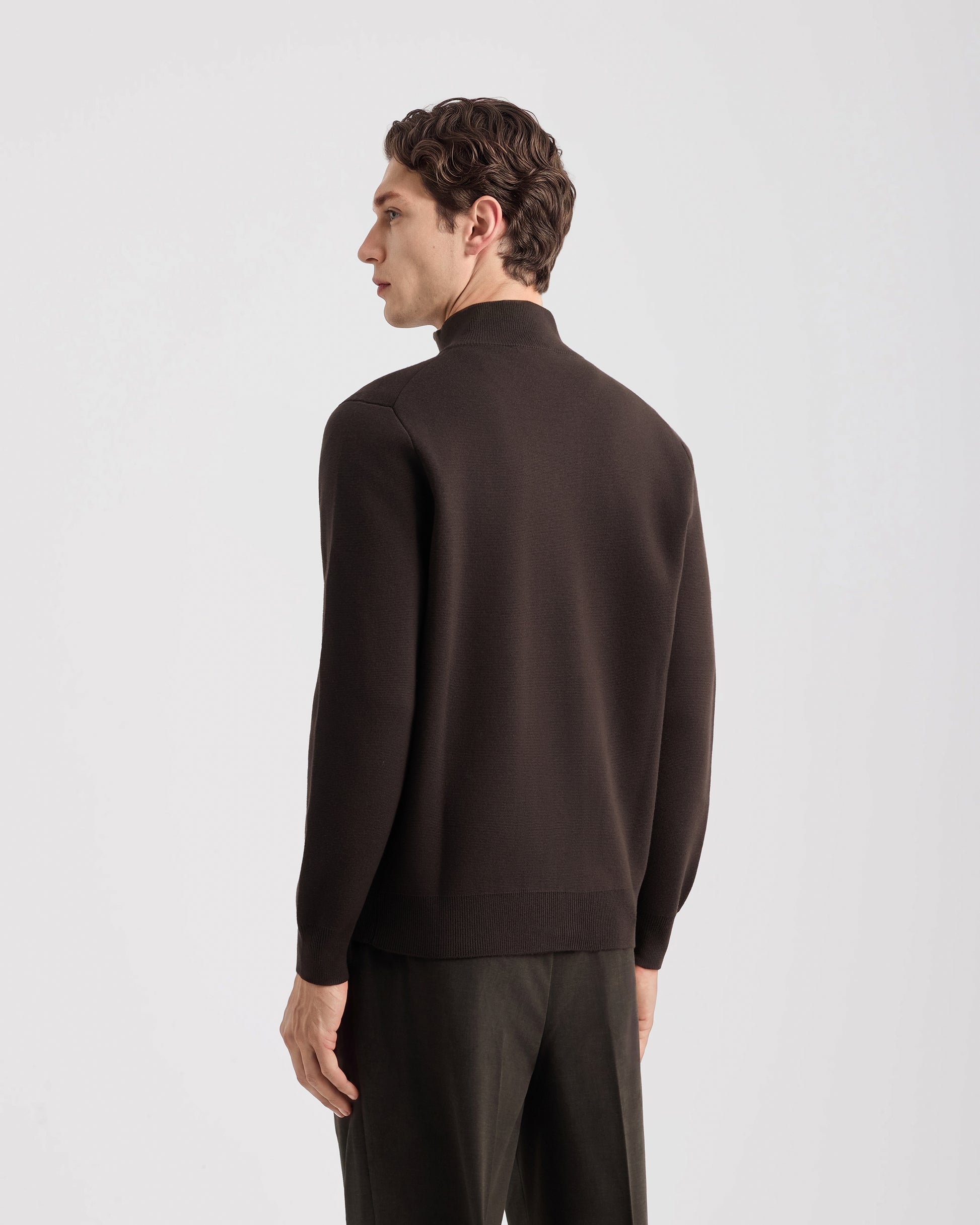 Buttoned cardigan BROWN | Filippo De Laurentiis