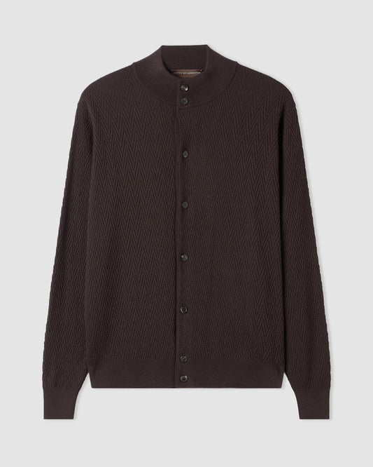 Buttoned cardigan Marrone | Filippo De Laurentiis