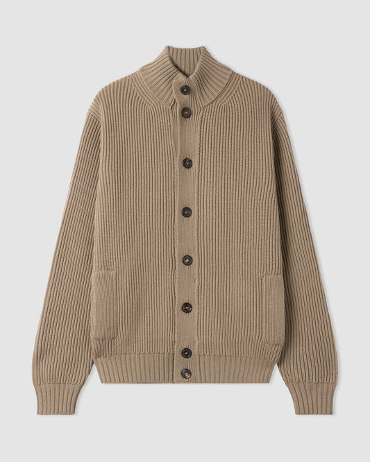 Buttoned cardigan Tortora | Filippo De Laurentiis