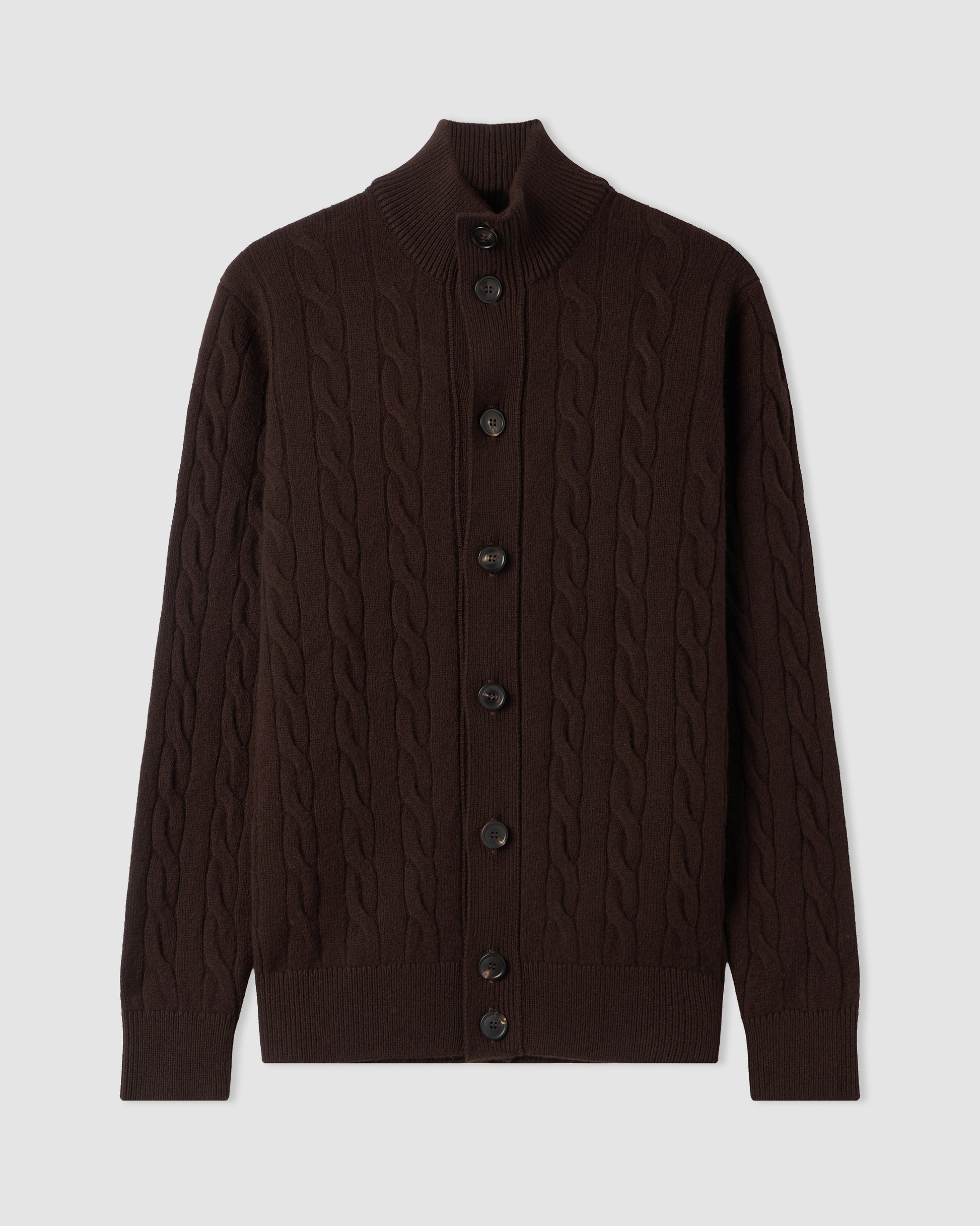 Buttoned cardigan Marrone | Filippo De Laurentiis